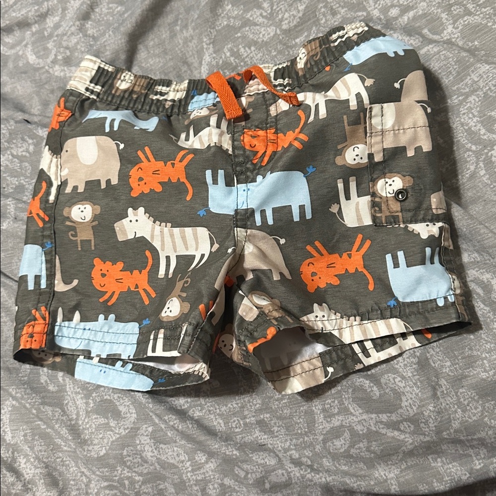Animal Print Kids Shorts